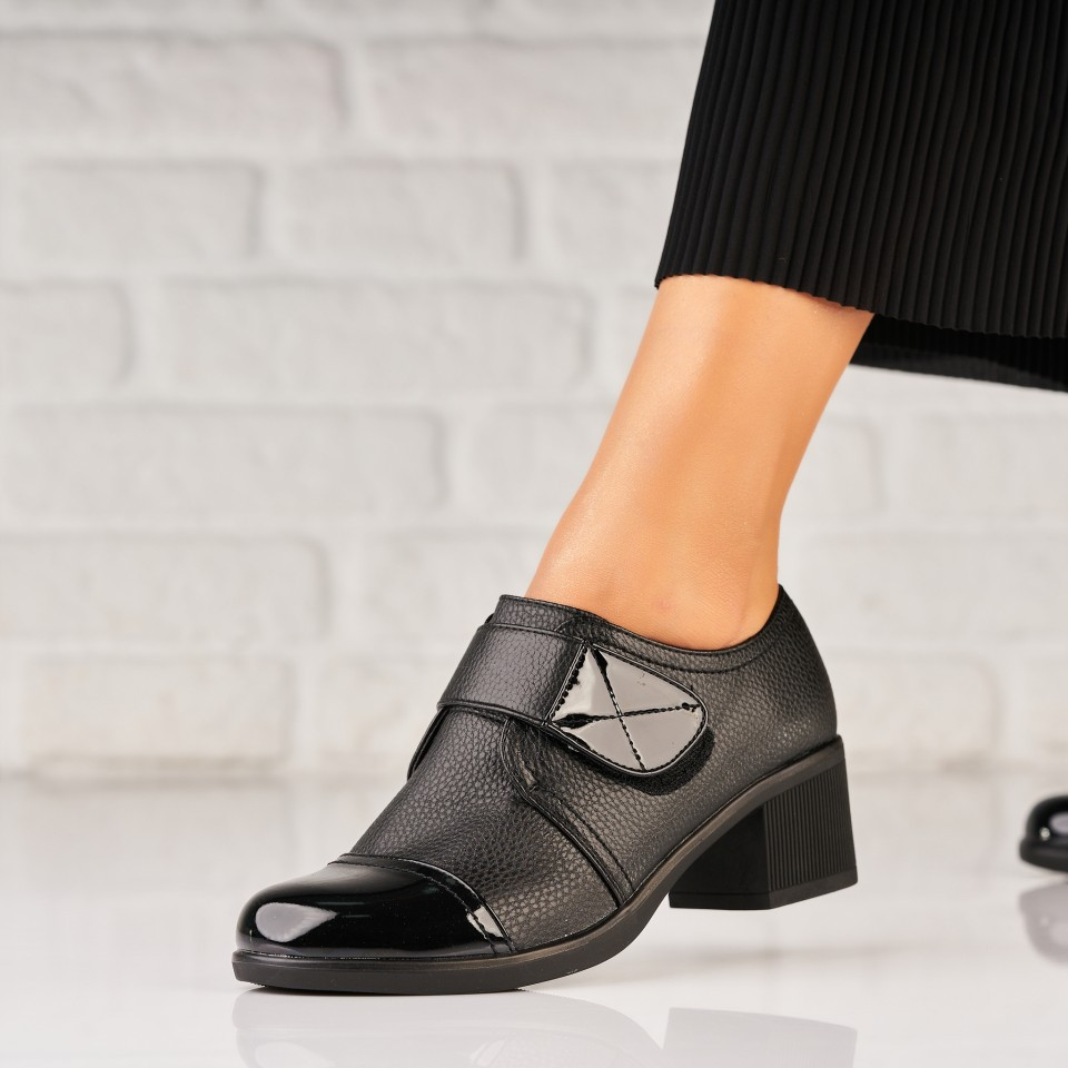 Γυναικεία Casual Παπούτσια Οικολογικό Δέρμα Μαύρο Remmi A5791