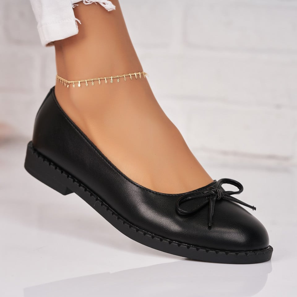 Γυναικεία Casual Παπούτσια Οικολογικό Δέρμα Μαύρο Tinsley A1706