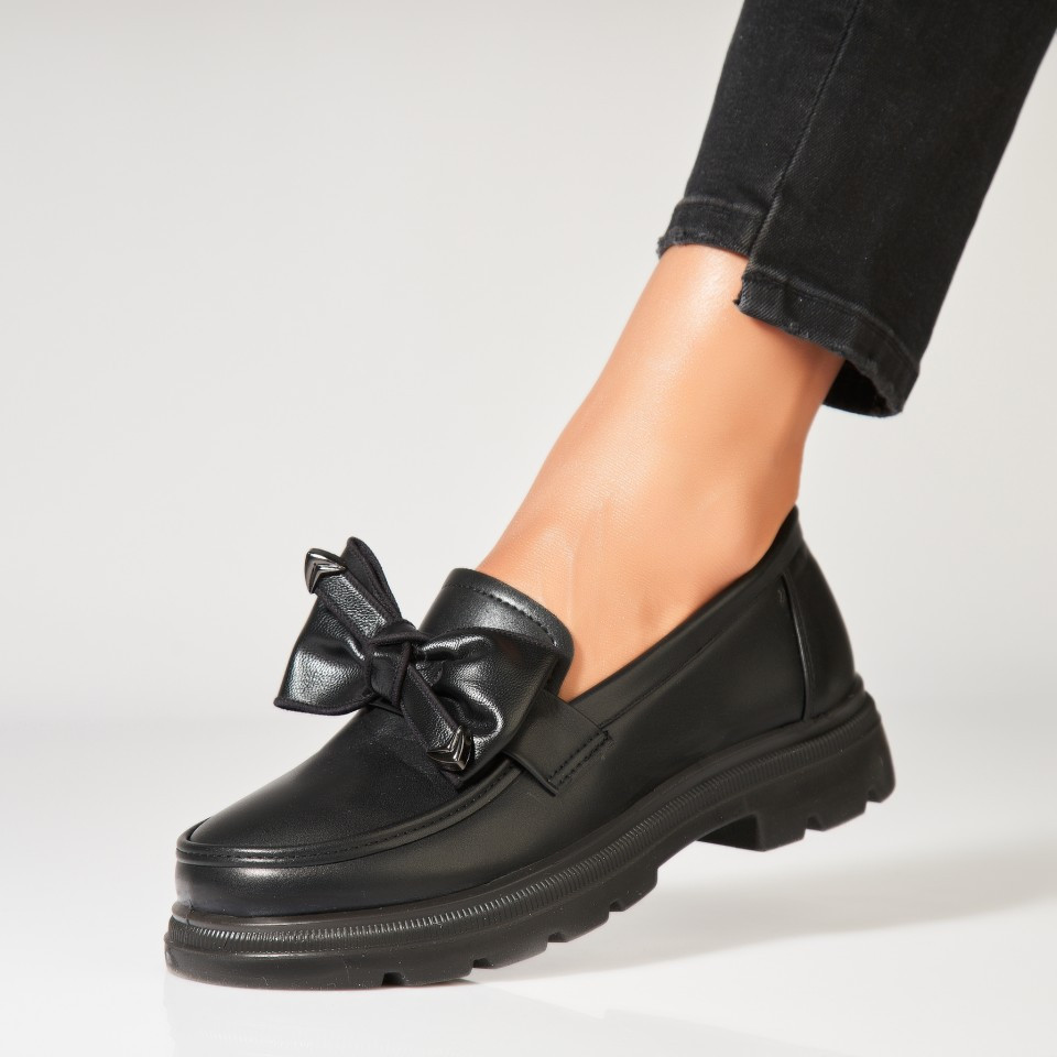 Γυναικεία Casual Παπούτσια Οικολογικό Δέρμα Μαύρο Zendaia A7025