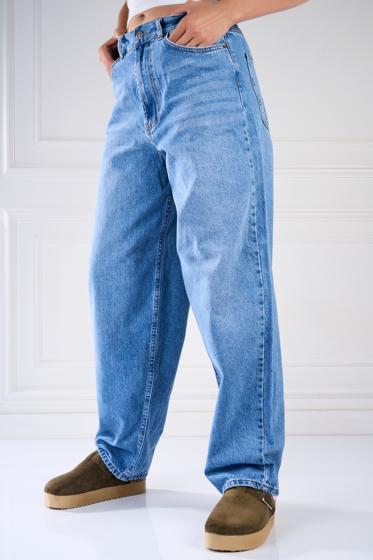 Γυναικείο τζιν Oversize Γαλάζιο Mayuri