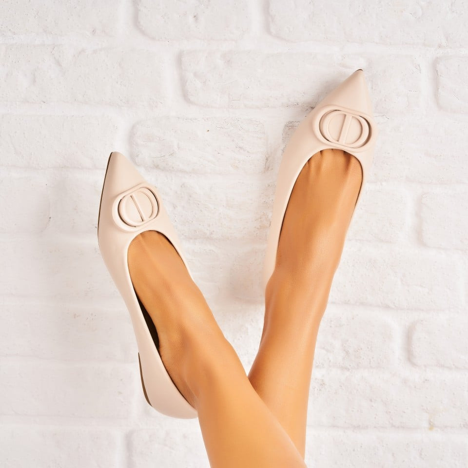 Γυναικεία Casual Παπούτσια Οικολογικό Δέρμα Μπεζ Olivea A5125