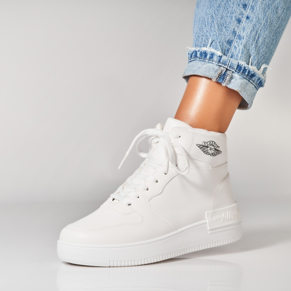 Γυναικεία sneakers Οικολογικό Δέρμα Άσπρο Averly A7051
