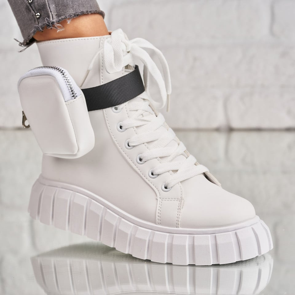 Γυναικεία sneakers Οικολογικό Δέρμα Άσπρο Brealyn