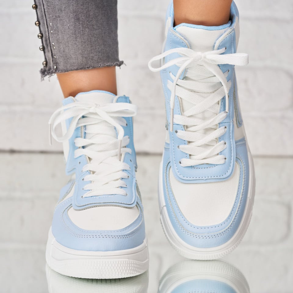 Γυναικεία sneakers Οικολογικό Δέρμα Γαλάζιο Onisoya A1839