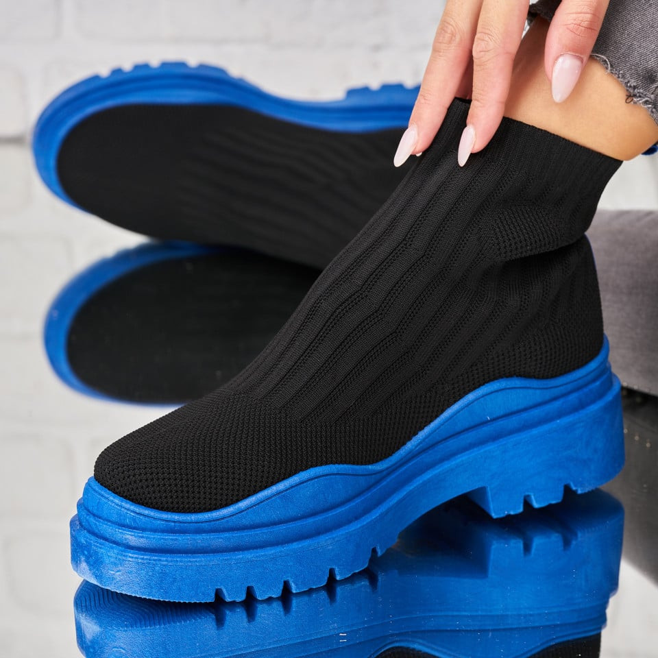 Γυναικεία sneakers Ύφασμα Γαλάζιο Shreesha A1879