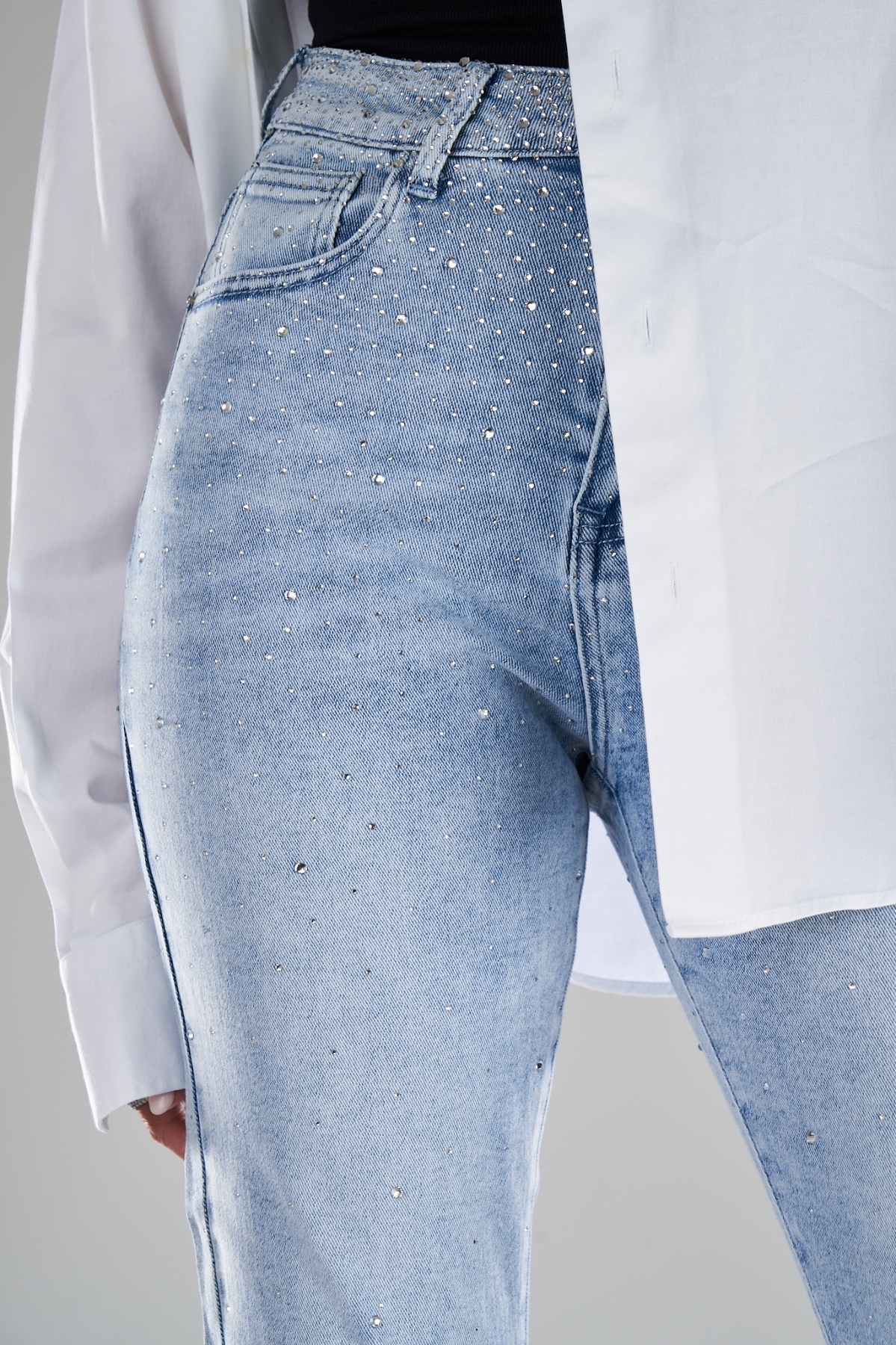 Γυναικείο τζιν Skinny Fit Γαλάζιο Biana