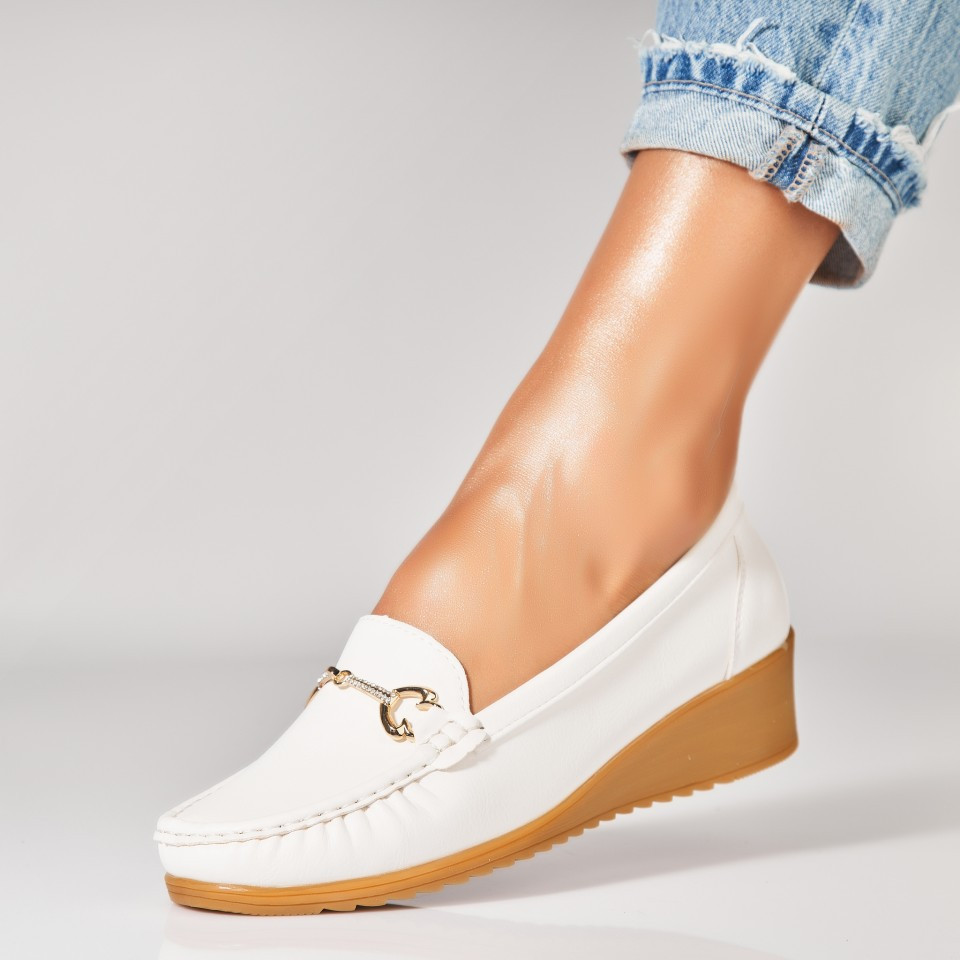 Γυναικεία Casual Παπούτσια Οικολογικό Δέρμα Άσπρο Aanya A7242