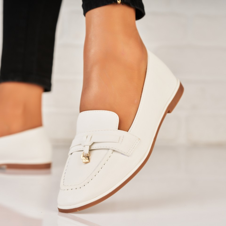 Γυναικεία Casual Παπούτσια Οικολογικό Δέρμα Άσπρο Sadaf A5793