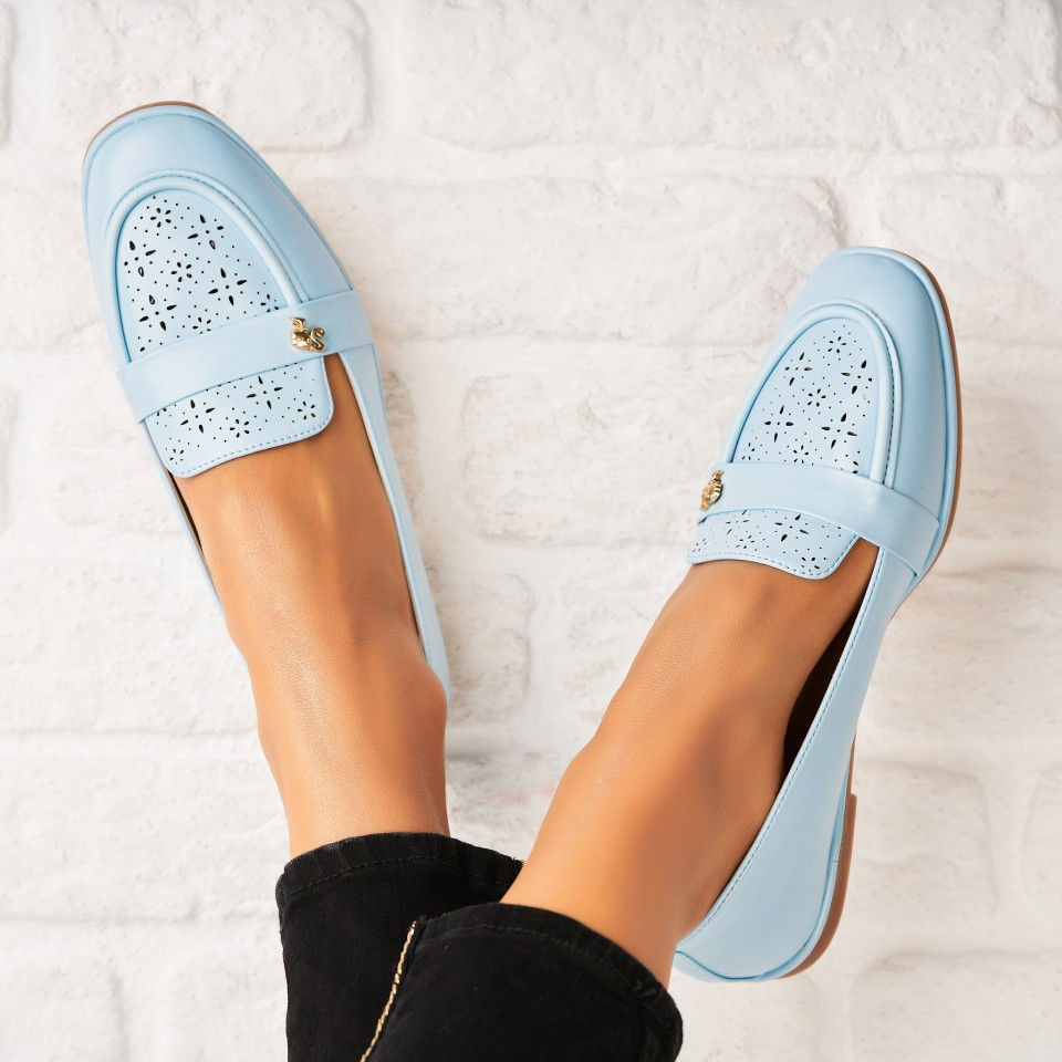 Γυναικεία Casual Παπούτσια Οικολογικό Δέρμα Γαλάζιο Zalah A5809