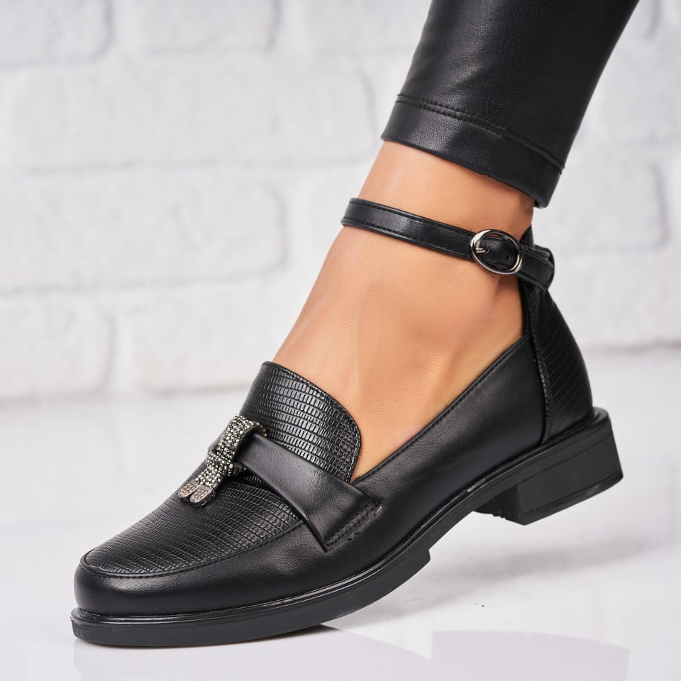 Γυναικεία Casual Παπούτσια Οικολογικό Δέρμα Μαύρο Yasmeen A2621