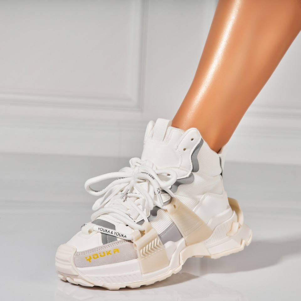 Γυναικεία sneakers Οικολογικό Δέρμα Άσπρο Orry