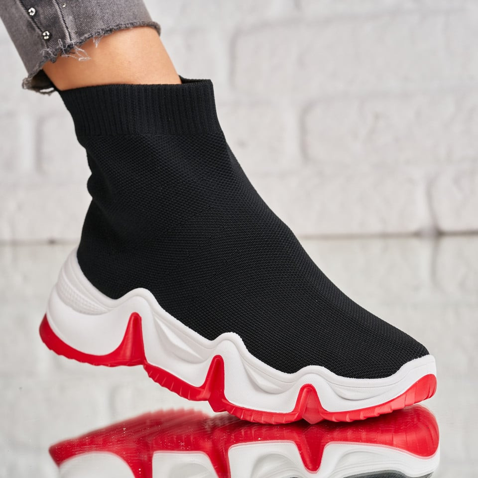 Γυναικεία sneakers Ύφασμα Μαύρο Kezia
