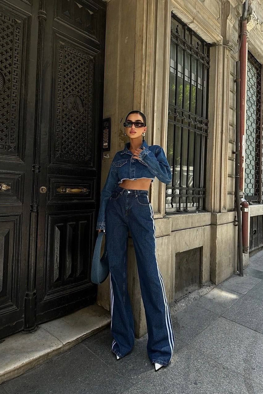 Γυναικείο τζιν Oversize Γαλάζιο Monroe