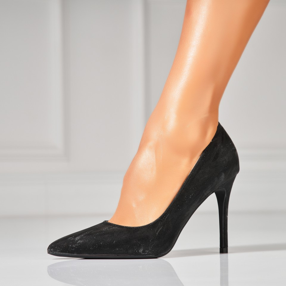Γυναικεία Τακούνια Stiletto Satin Μαύρο Keylen