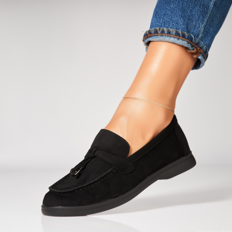 Γυναικεία Casual Παπούτσια Οικολογικό Γυρισμένο Δέρμα Μαύρο Jaisme A7072