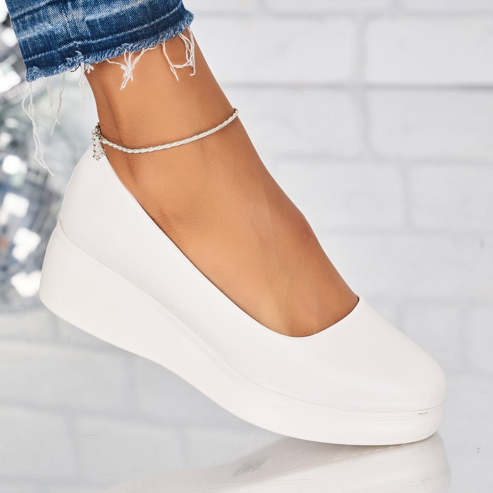 Γυναικεία Casual Παπούτσια Οικολογικό Δέρμα Άσπρο Penny A4407