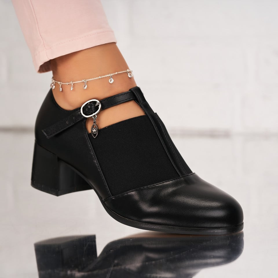 Γυναικεία Casual Παπούτσια Οικολογικό Δέρμα Μαύρο Elodie X9155