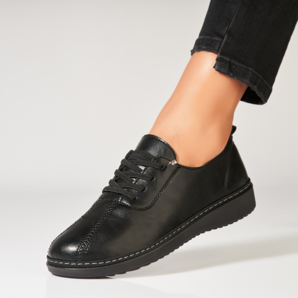 Γυναικεία Casual Παπούτσια Οικολογικό Δέρμα Μαύρο Emmere A6989