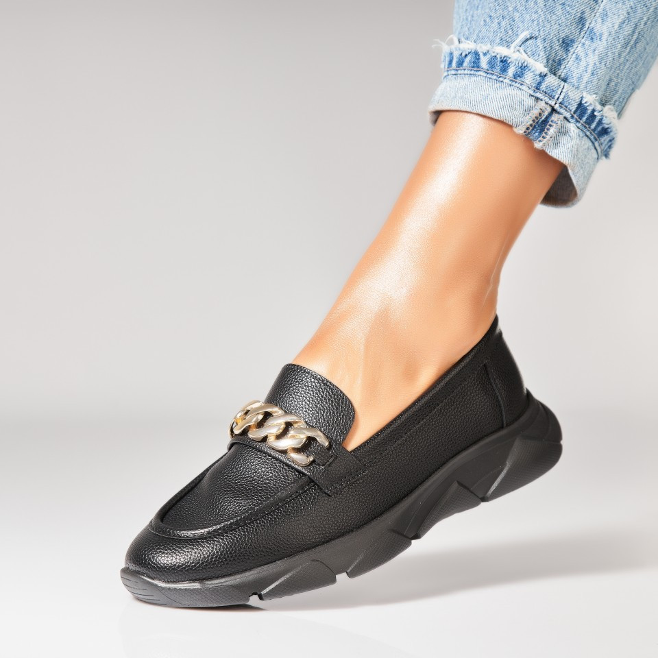 Γυναικεία Casual Παπούτσια Οικολογικό Δέρμα Μαύρο Eula A7265