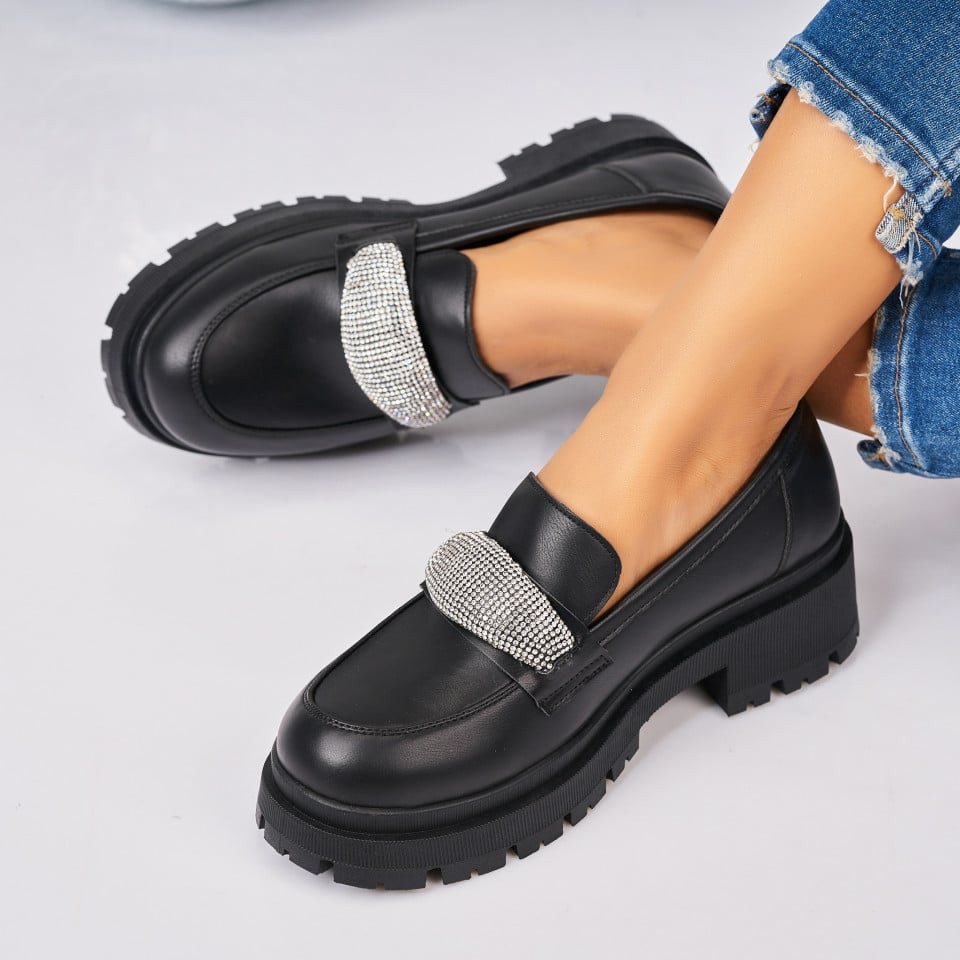 Γυναικεία Casual Παπούτσια Οικολογικό Δέρμα Μαύρο Portia A3841