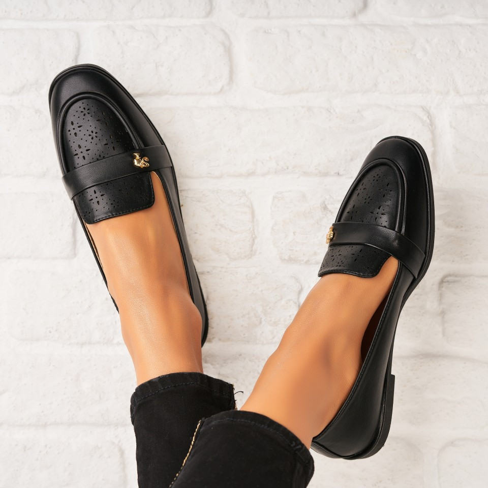 Γυναικεία Casual Παπούτσια Οικολογικό Δέρμα Μαύρο Zalah A5801