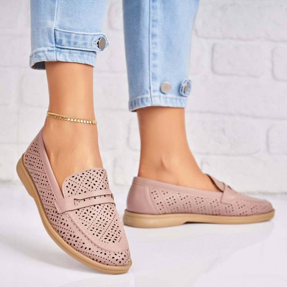 Γυναικεία Casual Παπούτσια Οικολογικό Δέρμα Nude Kavneer A1720