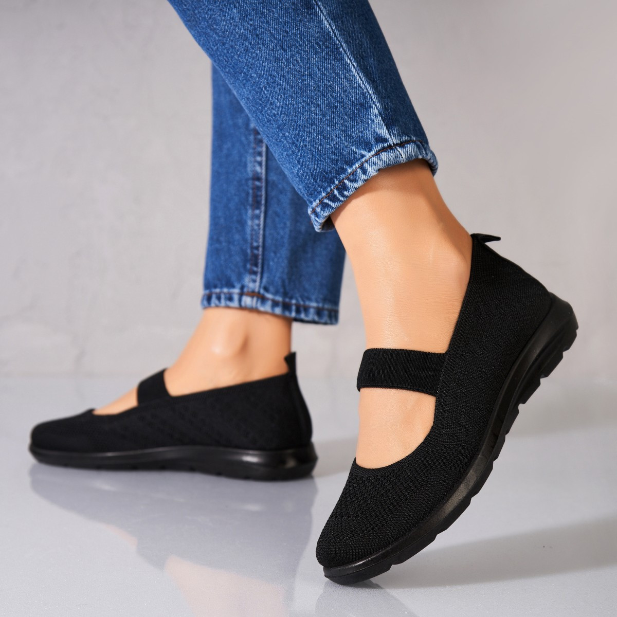 Γυναικεία Casual Παπούτσια Ύφασμα Μαύρο Izumi