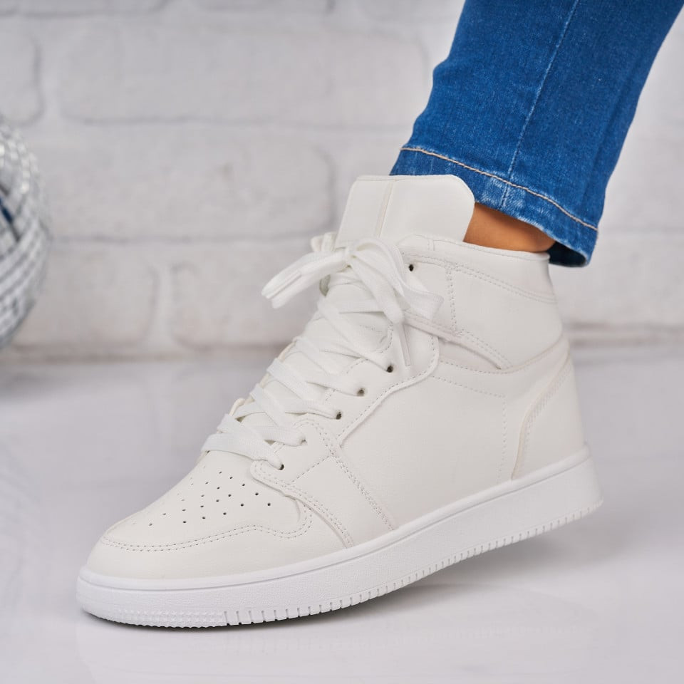 Γυναικεία sneakers Οικολογικό Δέρμα Άσπρο Jezryn A3916