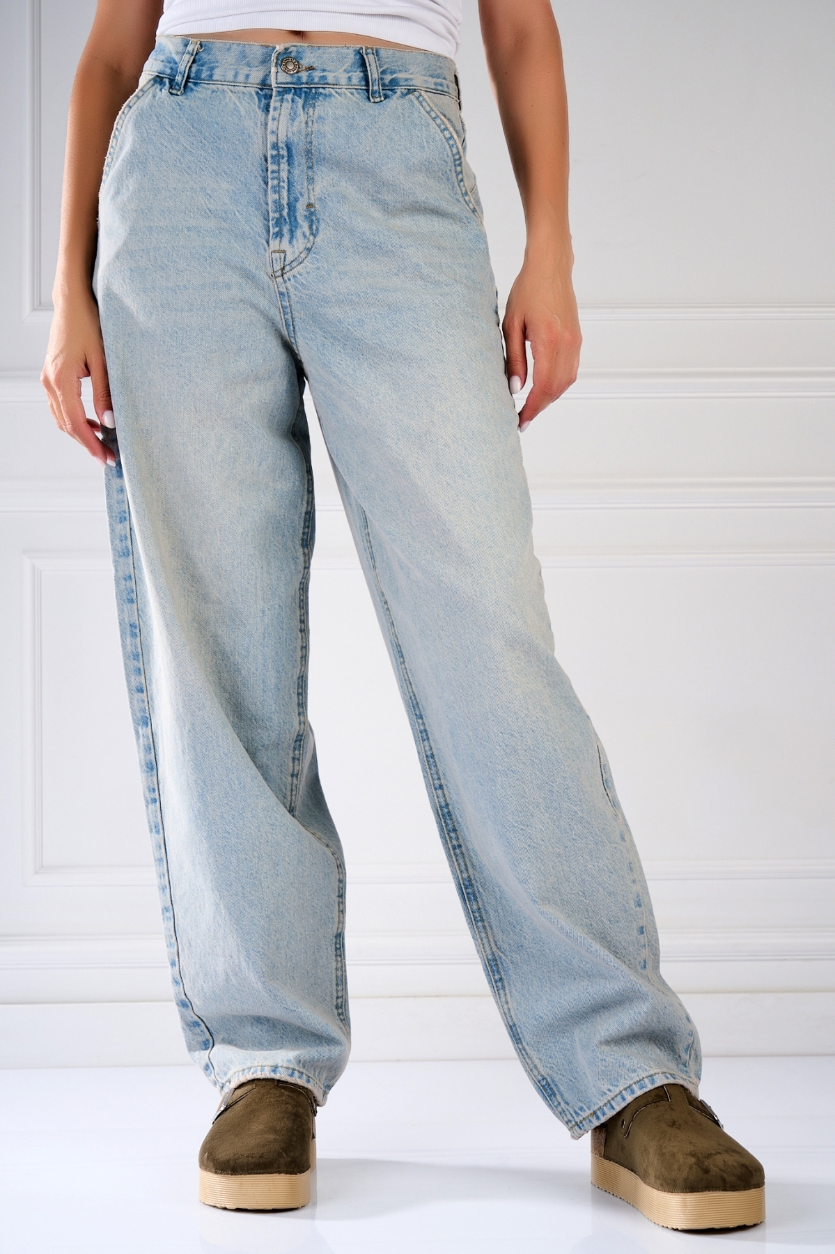 Γυναικείο τζιν Oversize Γαλάζιο Kanyra