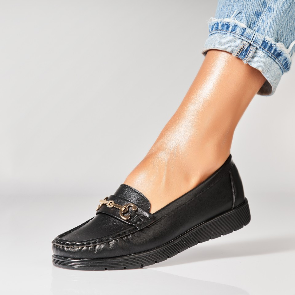 Γυναικεία Casual Παπούτσια Οικολογικό Δέρμα Μαύρο Happe A7324