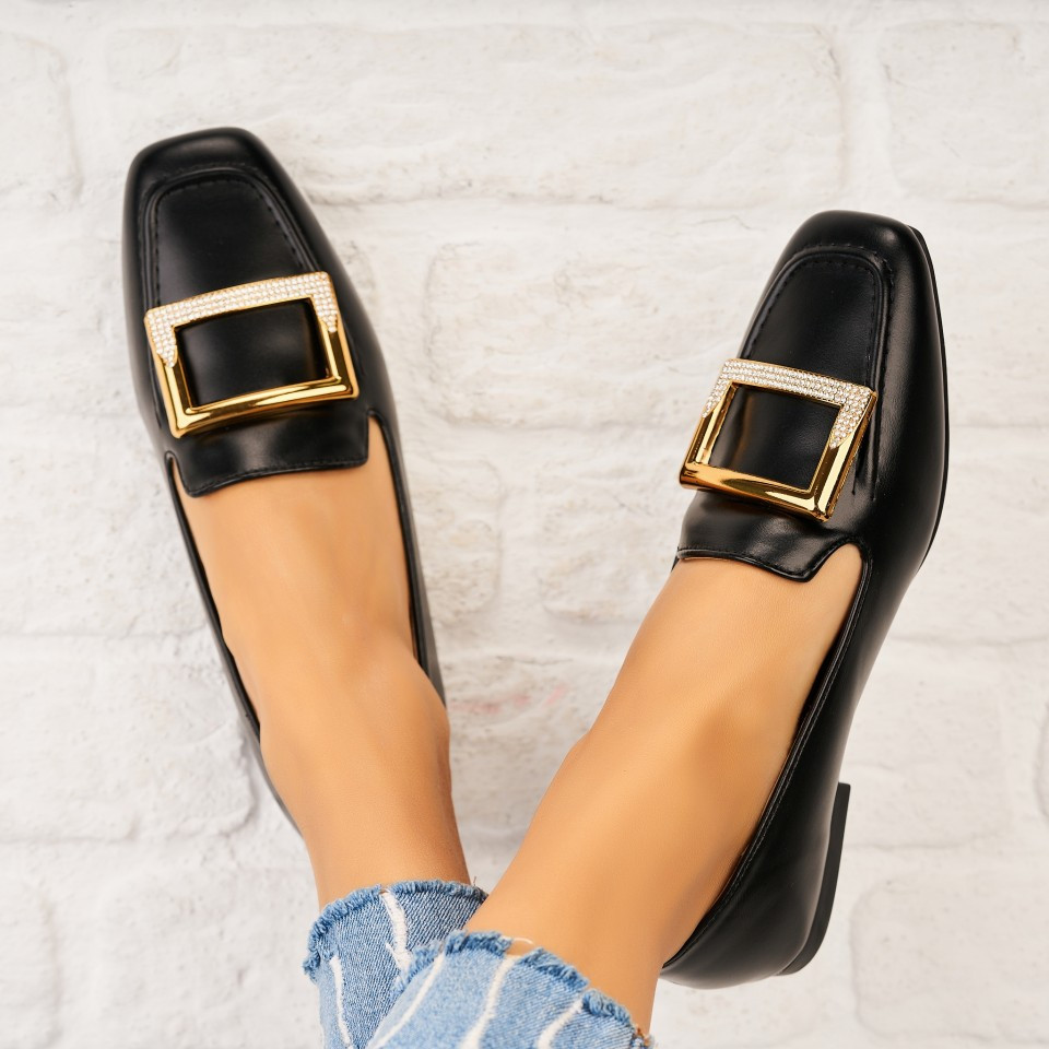 Γυναικεία Casual Παπούτσια Οικολογικό Δέρμα Μαύρο Lela A5308