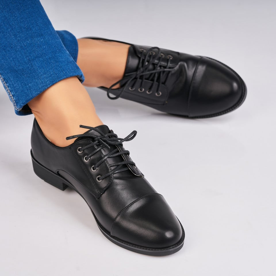 Γυναικεία Casual Παπούτσια Οικολογικό Δέρμα Μαύρο Perseth A4365