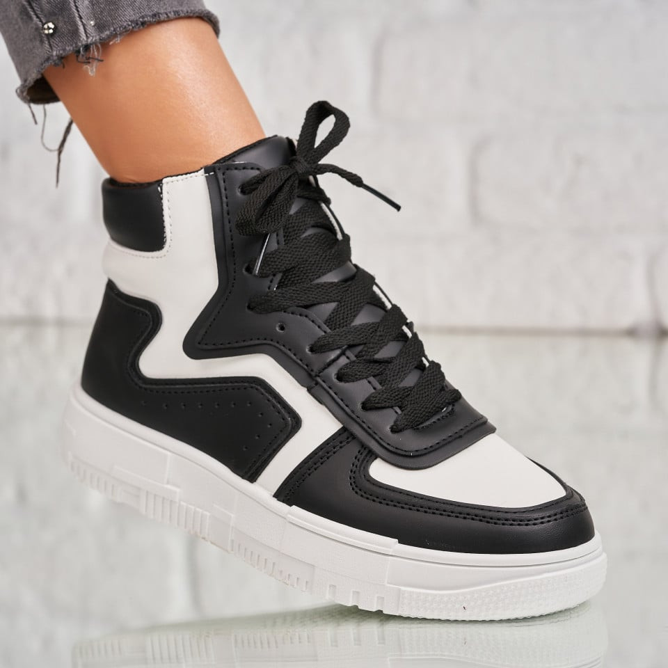 Γυναικεία sneakers Οικολογικό Δέρμα Μαύρο Tariro A1833
