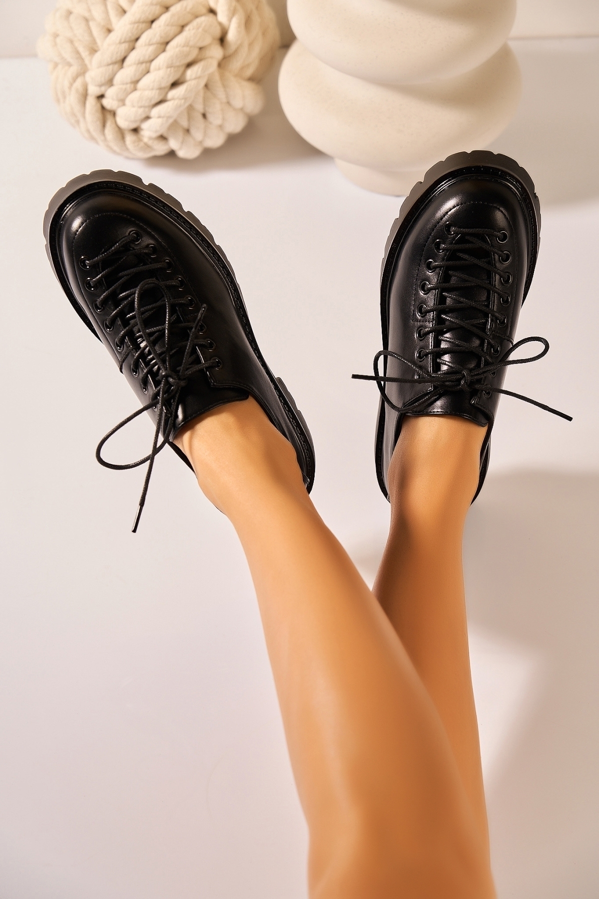 Γυναικεια Loafers Οικολογικό Δέρμα Μαύρο Sidhi