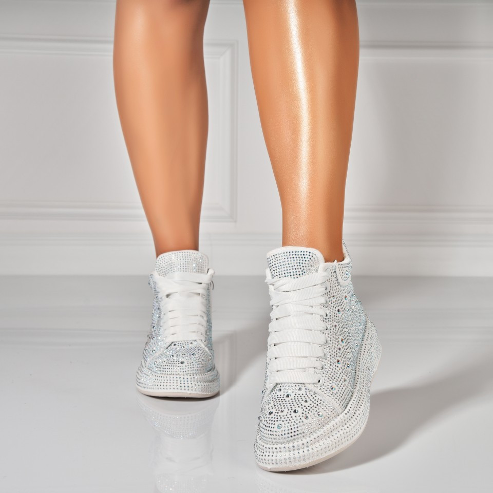 Γυναικεία sneakers Οικολογικό Γυρισμένο Δέρμα Άσπρο Jaze