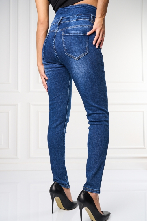 Γυναικείο τζιν Skinny Fit Μπλε Kinda - Img 3