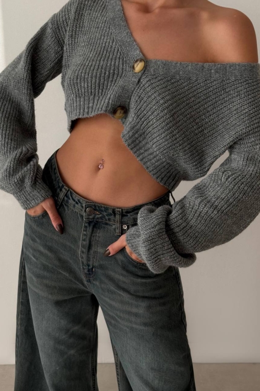 Γυναικείο τζιν Oversize Πράσινο Avery - Img 3