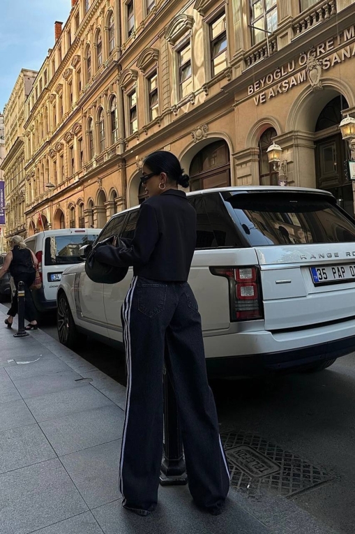 Γυναικείο τζιν Oversize Γκρι Monroe - Img 3