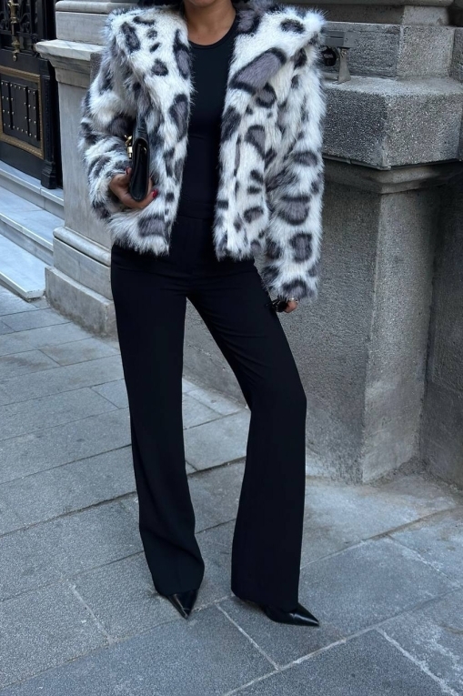 Κοντό μπουφάν για γυναίκες Animal Print Axella2 - Img 4