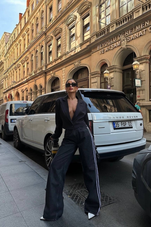 Γυναικείο τζιν Oversize Γκρι Monroe - Img 5