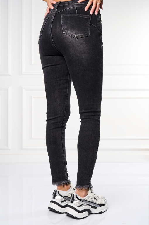 Γυναικείο τζιν Skinny Fit Μαύρο Rainy - Img 3