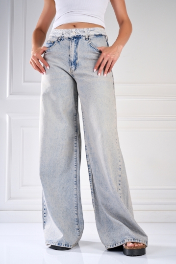 Γυναικείο τζιν Oversize Γαλάζιο Princya