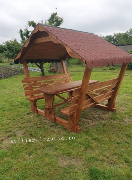 Foisor din lemn rustic - Img 4