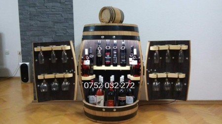 Minibar din  lemn  masiv cu led - Img 3