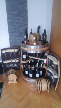 Minibar din lemn de stejar - Img 3