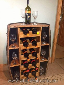 Minibar luxury lemn masiv - Img 2
