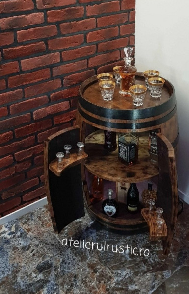 Minibar din lemn masiv jack - Img 2