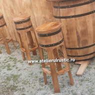 Scaun bar din butoi