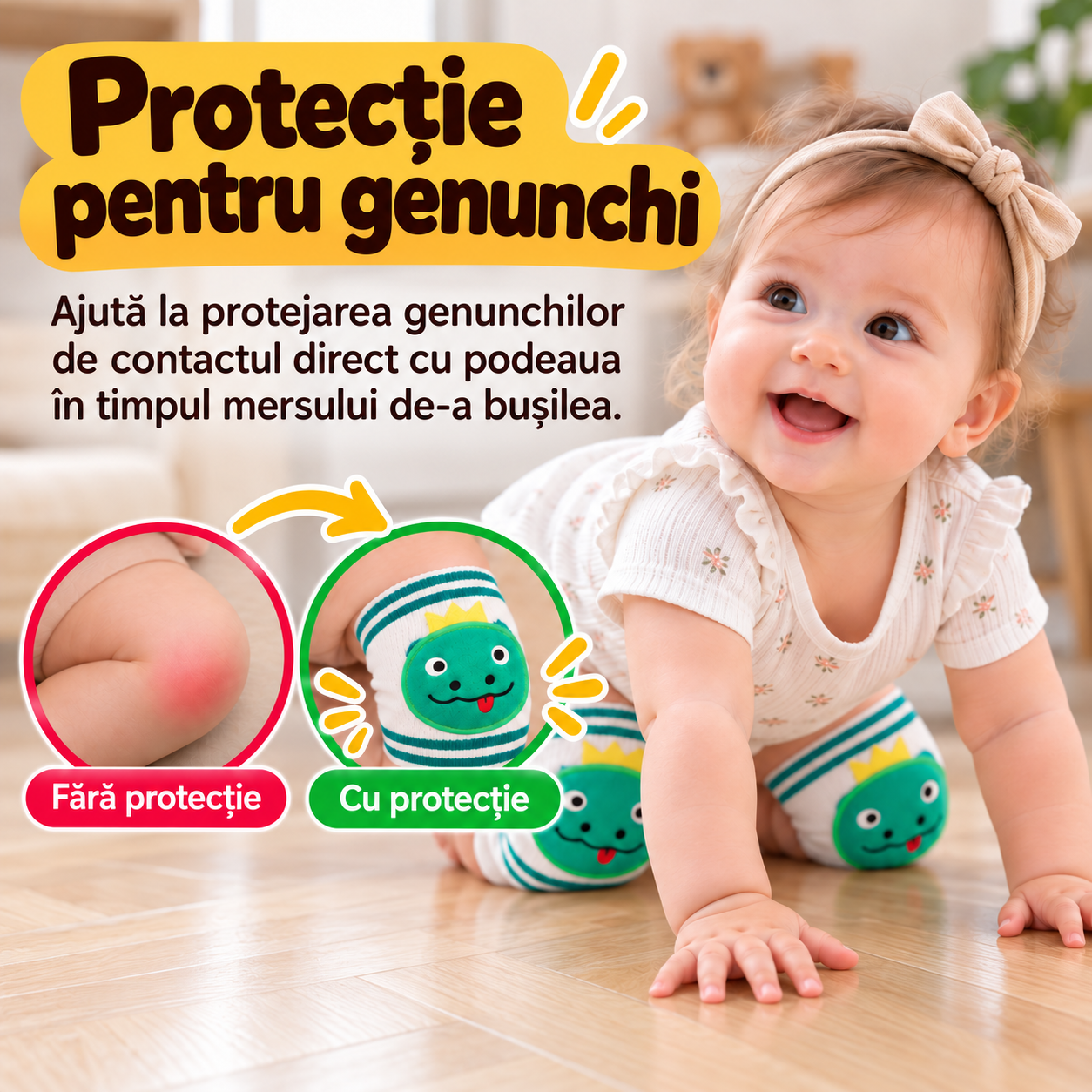 Protecție pentru genunchi: fără protecție și cu genunchiere Zenifique
