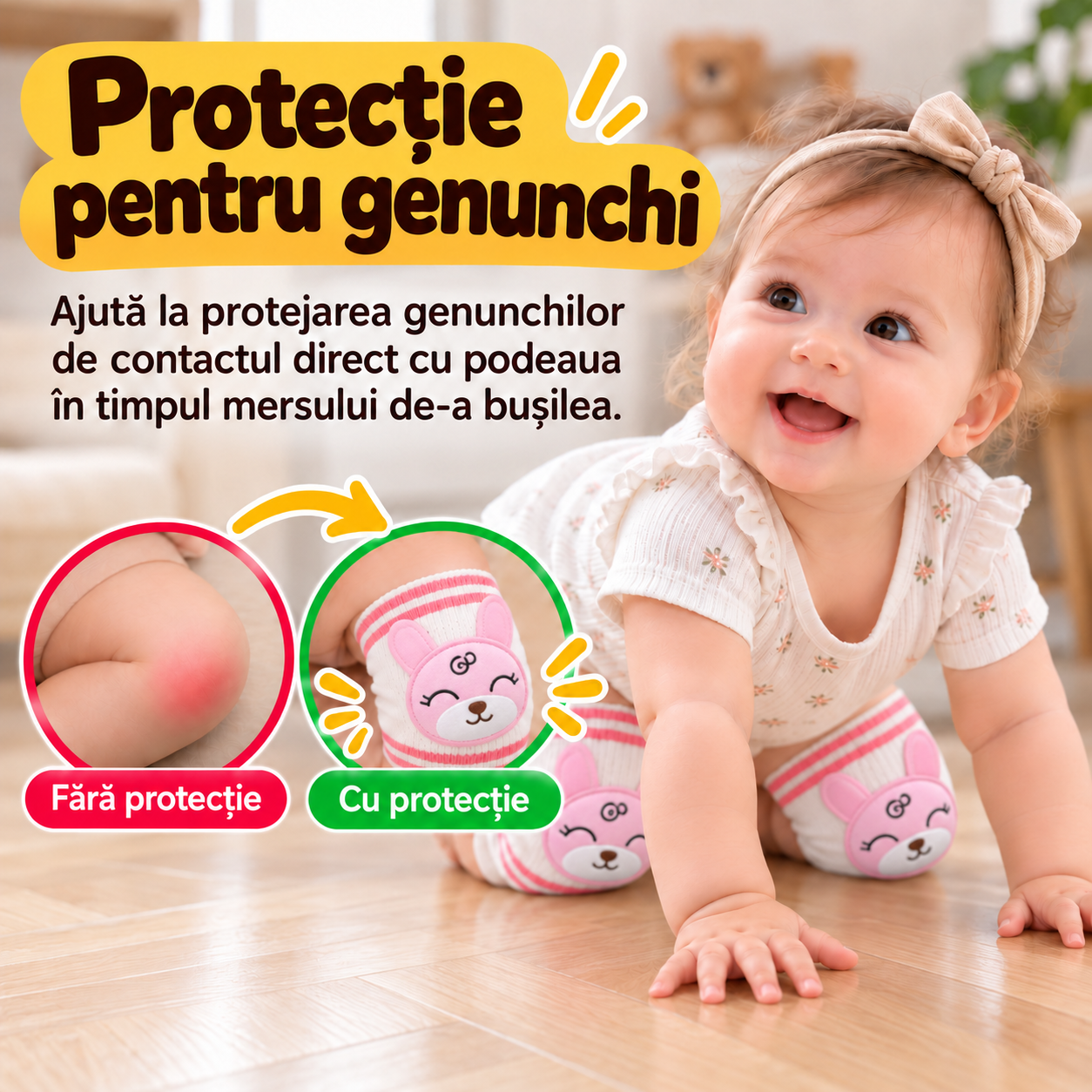 Protecție pentru genunchi: fără protecție și cu genunchiere Zenifique